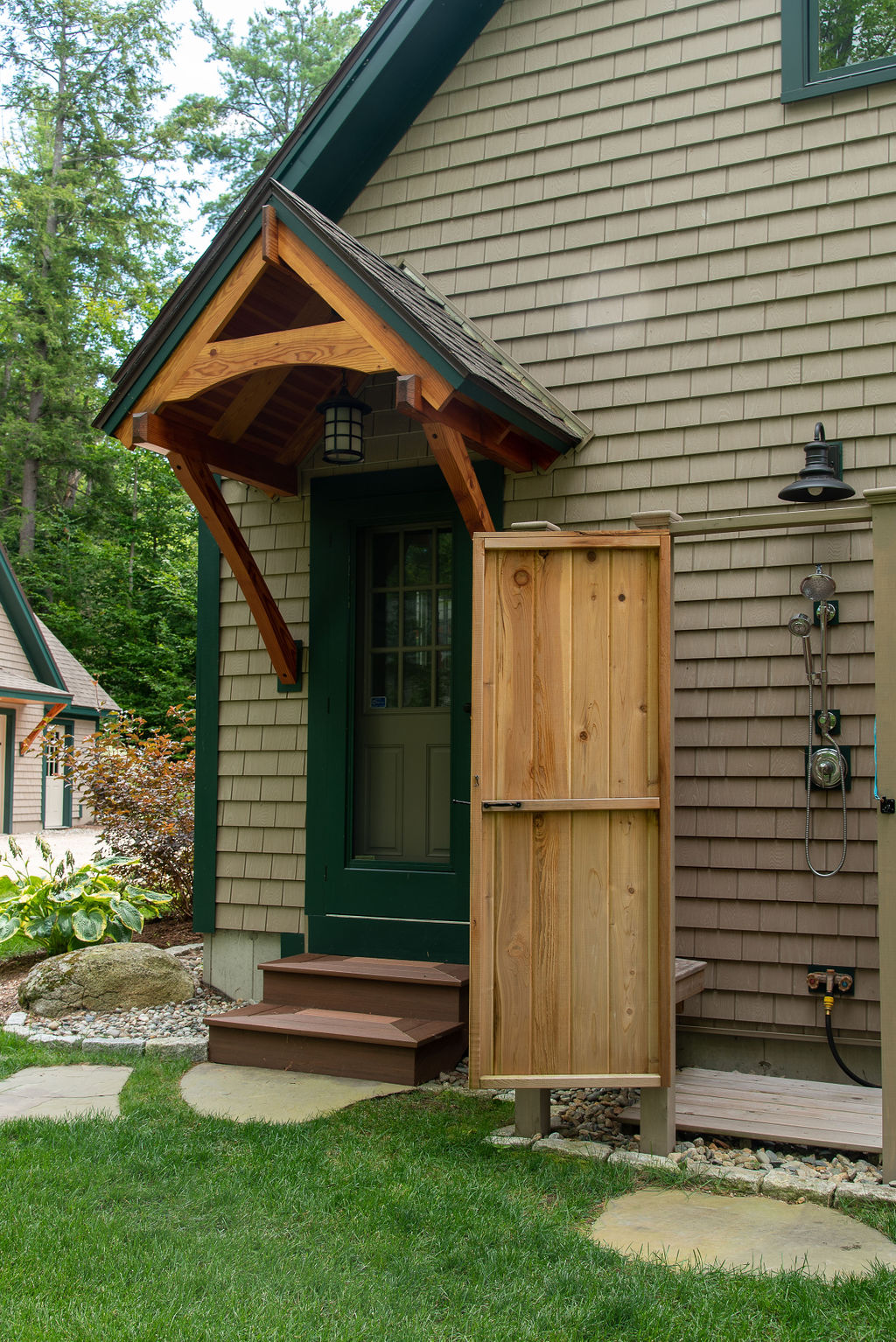 Lakeside Cabin deck detail
